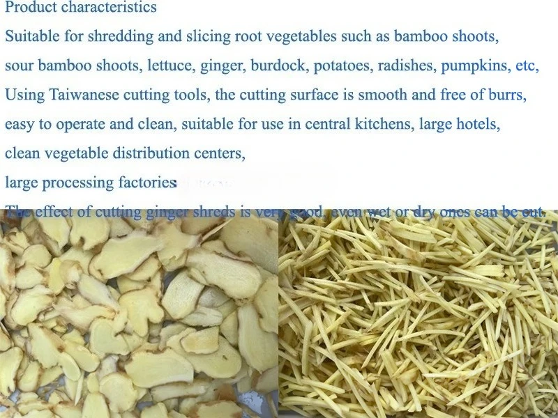 Chinese Bamboo Shoots, Bananas, Ginger Slicer, Vegetable And Fruit Cutting Machine