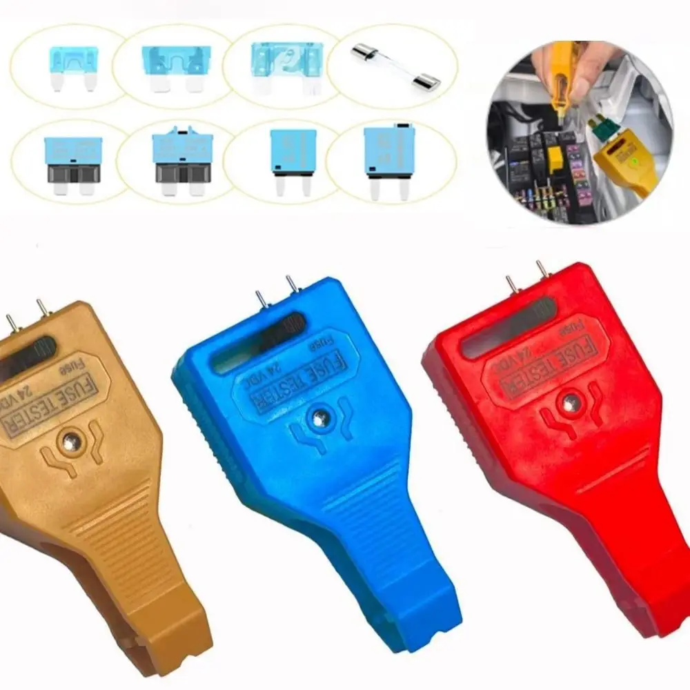 New Universal Car Fuse Tester Puller with LED Indicator Light Easy to Use Car Fuse Type Tester Plastic Removal Tool for Car Fuse