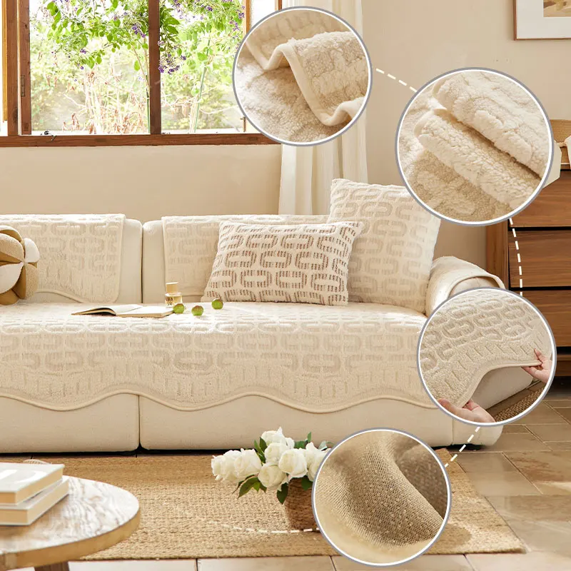 1PC-Jacquard sofa cushion specifically designed for leisure home spaces, Pet Friendly with Scratch Resistant performance