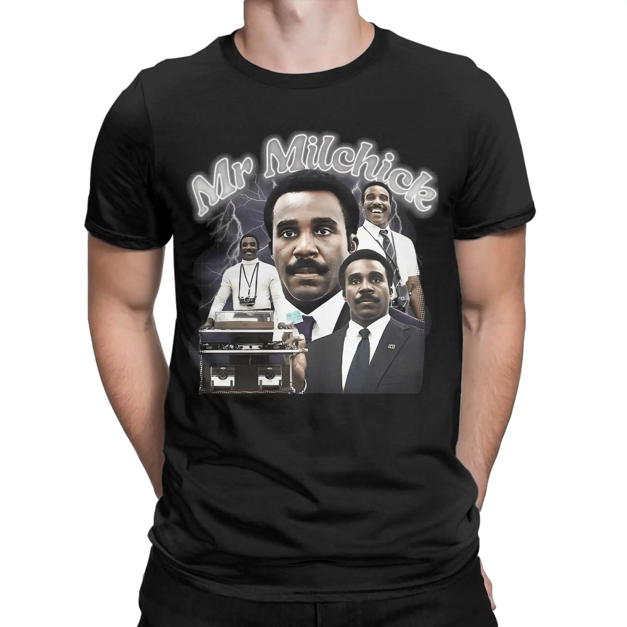 Vintage Mr. Milchick Inspired Enigmatic Office Severance T-Shirt for Men Pure Cotton T Shirts Short Sleeve Tee Shirt Clothes