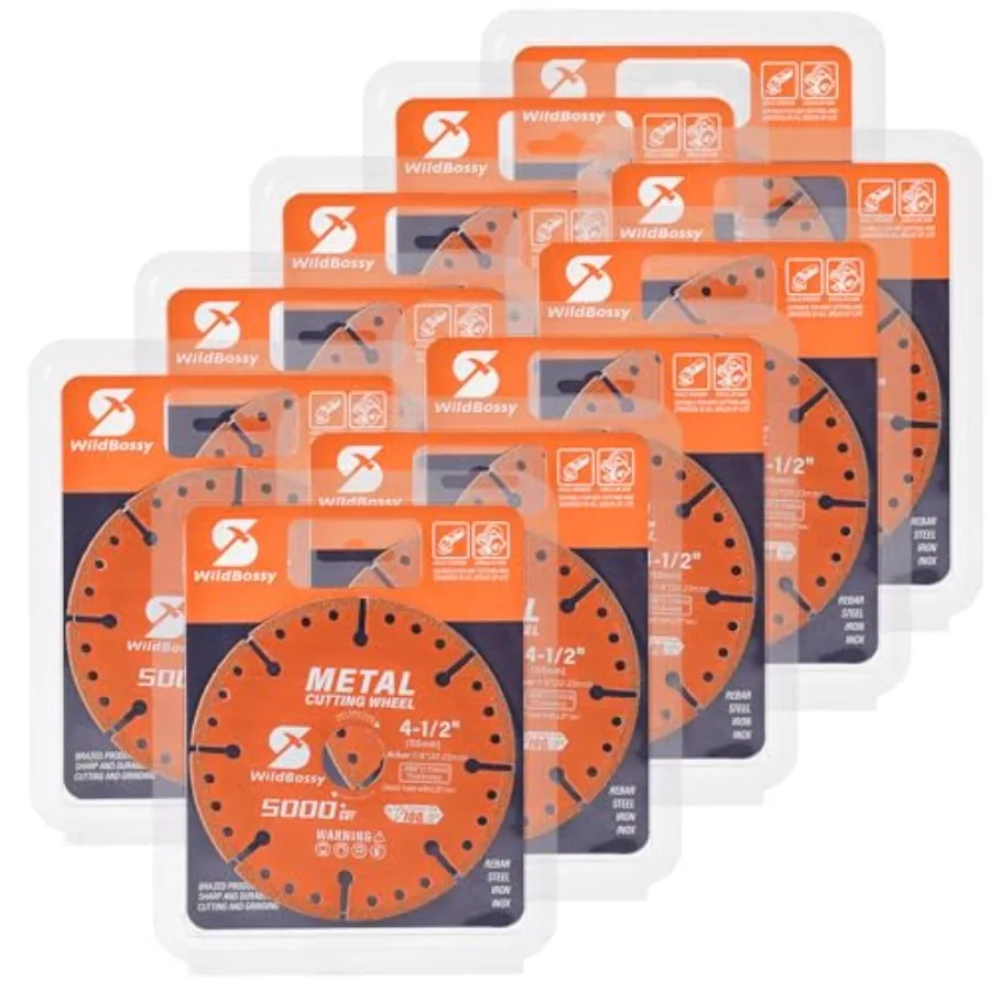 

Diamond Cutting Wheel 4-/2 Inch 0PCS with 7/8" Arbor Hole Metal Cut Off Disc with 5000+ Cuts on Rebar Steel Iron and INOX