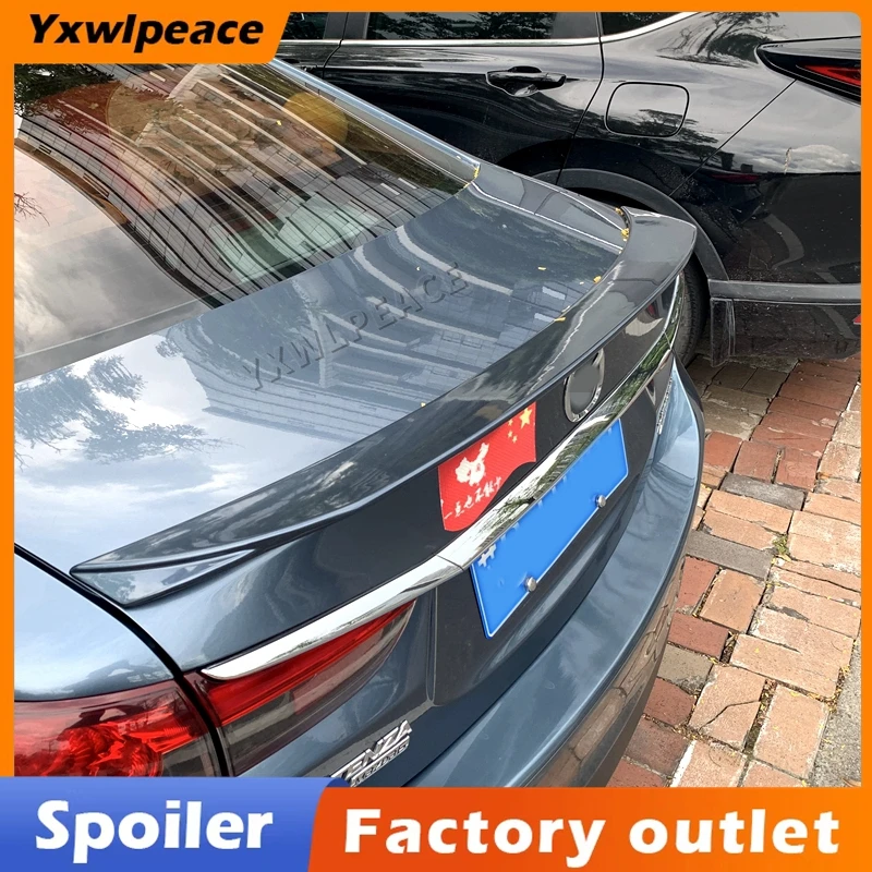 

For Mazda 6 Atenza 2014-2020 Spoiler ABS Material Unpainted Color RS Style Rear Trunk Spoiler Trunk Wing Car Styling