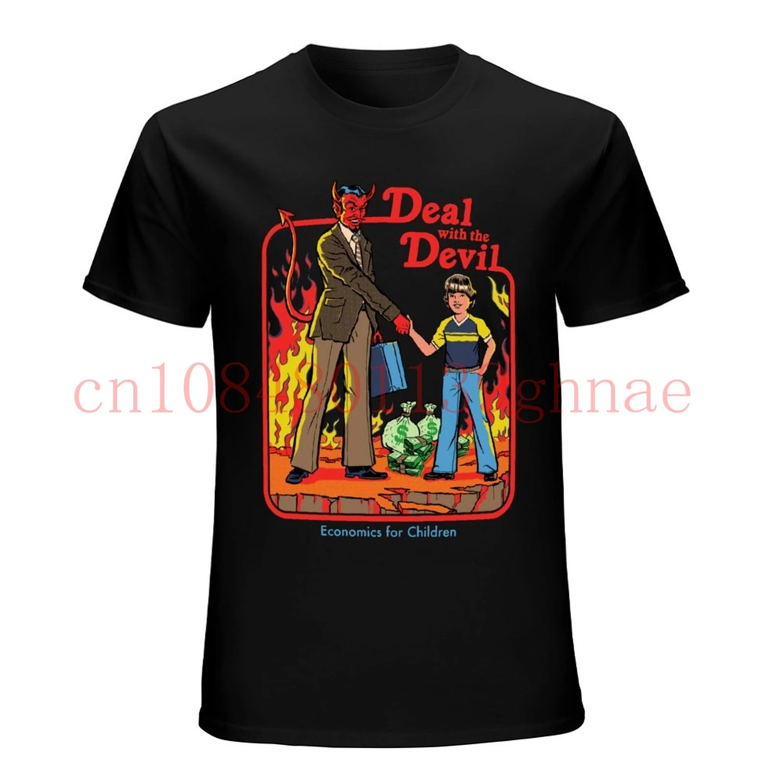 New Deal With The Devil Economics For Children Steven Rhodes Funny T Shirt S-2Xl Fashion Classic Style Tee Shirt