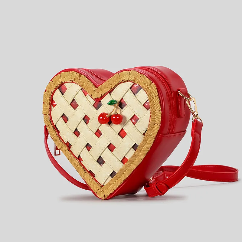 

New Weave Love Shoulder Phone Bag Mouth Red Envelope Crossbody Bag Women's Niche Luxury Handbag