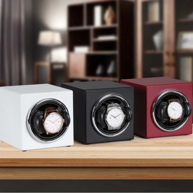 

New Mini Watch Winder Motor Box Turntable Box Matte Painted Watch Storage Box Watch Automatic Winding Device Watch Box Automatic