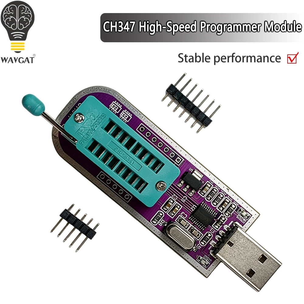 CH347 High-Speed Programmer Module USB SPI I2C Flash Burner 1.8V Level Adapter EEPROM Writer For BIOS Chip Reading Writing