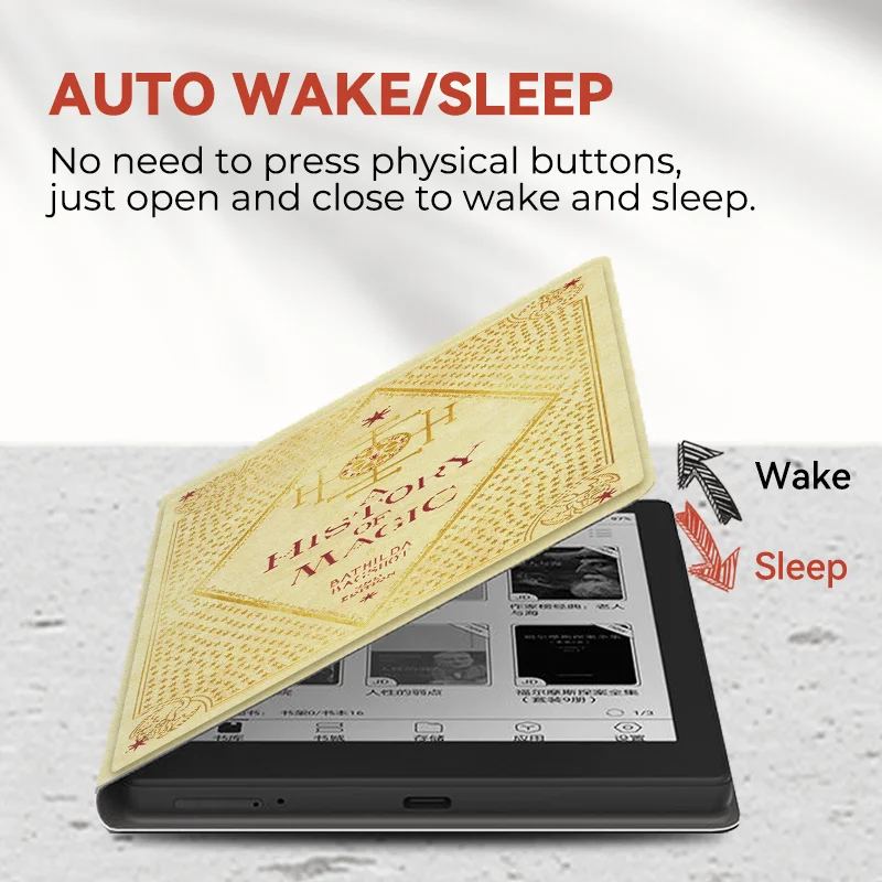 twosheep Magic Style Magnetic Core Case suit for Boox Go6 GenII Go6 Poke7 Poke6 Poke5 Auto Wake Slim Protective Folio Skin Cover