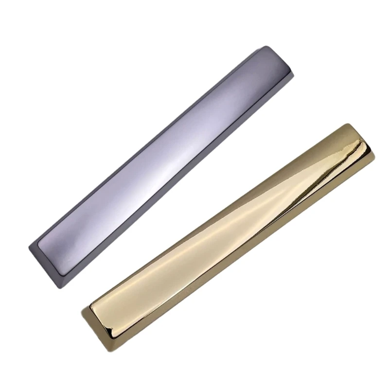 Zinc Alloy Spacebar Keycap Gold/Silver Finish High Durability Metal Keycaps For Mechanical Keyboards Enhances Typing