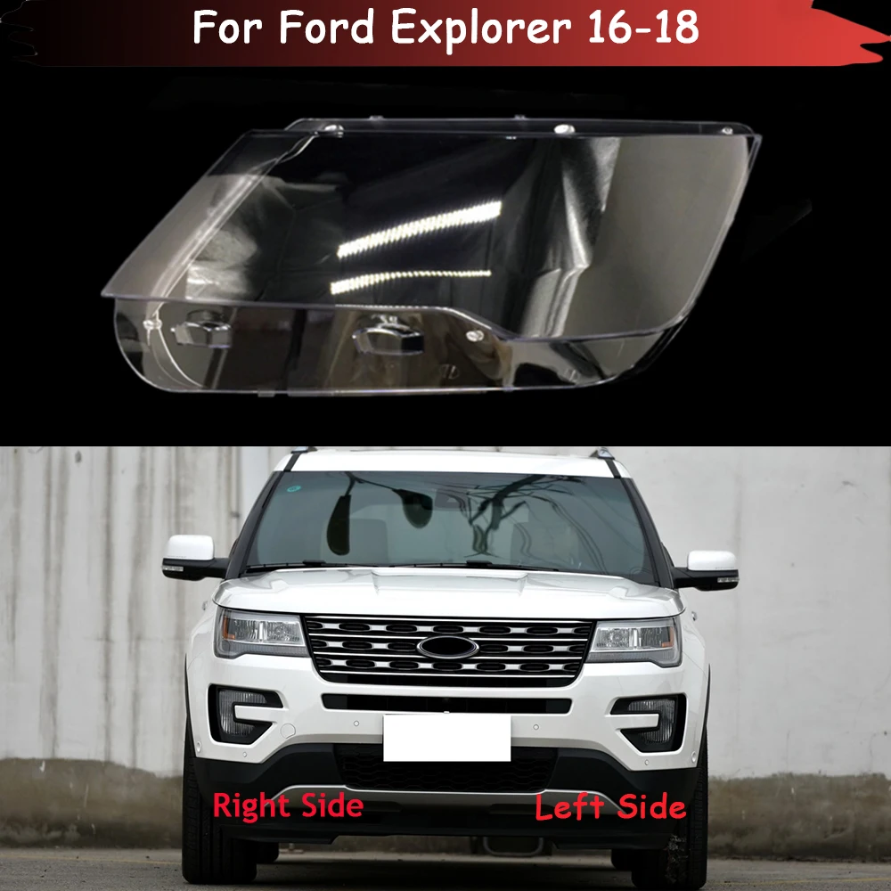 

Car Front Headlight Cover Auto Headlamp Lampshade Lampcover Head Lamp Light Glass Lens Shell For Ford Explorer 2016 2017 2018