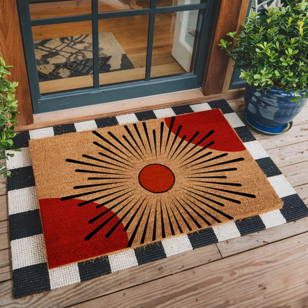 Century Textile & Sewing Supply Saskatoon Sk - Personalized Mid Century Modern Coir Doormat