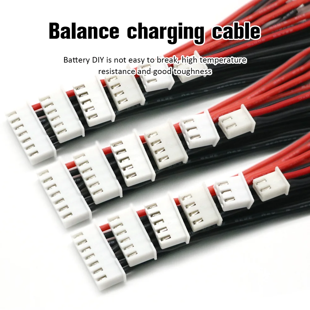 5pcs/lot 1S 2S 3S 4S 5S 6S Lipo Battery Balance Charger Cable IMAX B6 Connector Plug Wire Balanced Charging Line Wholesale