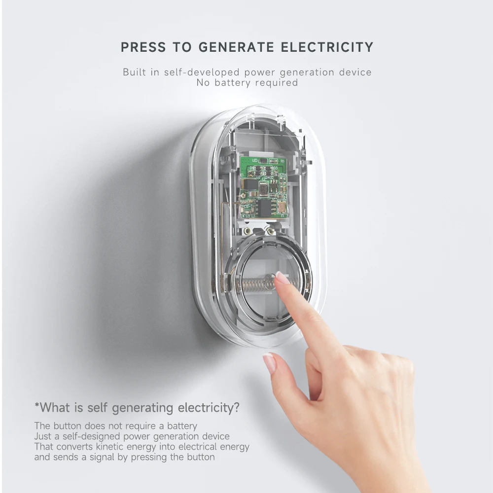 NO Battery Required Ring Doorbell Outdoor Waterproof Bell Wireless doorbell with Button Chimes