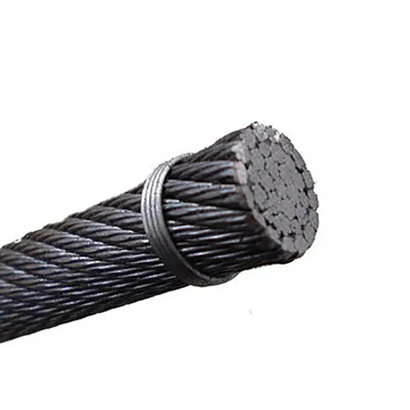 

High Tensile Steel Cable Anti-Twist 18X19 Wire Rope With Sisal Core Bendable ISO Standard For Crane Construction