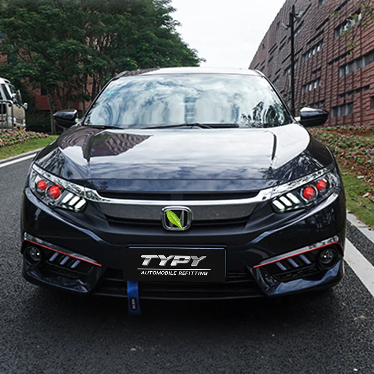 TYPY مخصص Led المصباح الديناميكي Led تحول ضوء لهوندا سيفيك 10 Gernareation 2016 2017 2018 2019 2020 2021