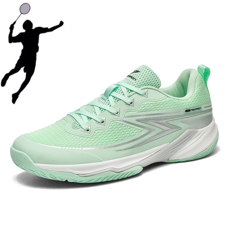 

Badminton Shoes, Youth Mesh Breathable and Anti Slip Fitness Tennis Shoes, Men's and Women's Sports Shoes Sizes 32-46