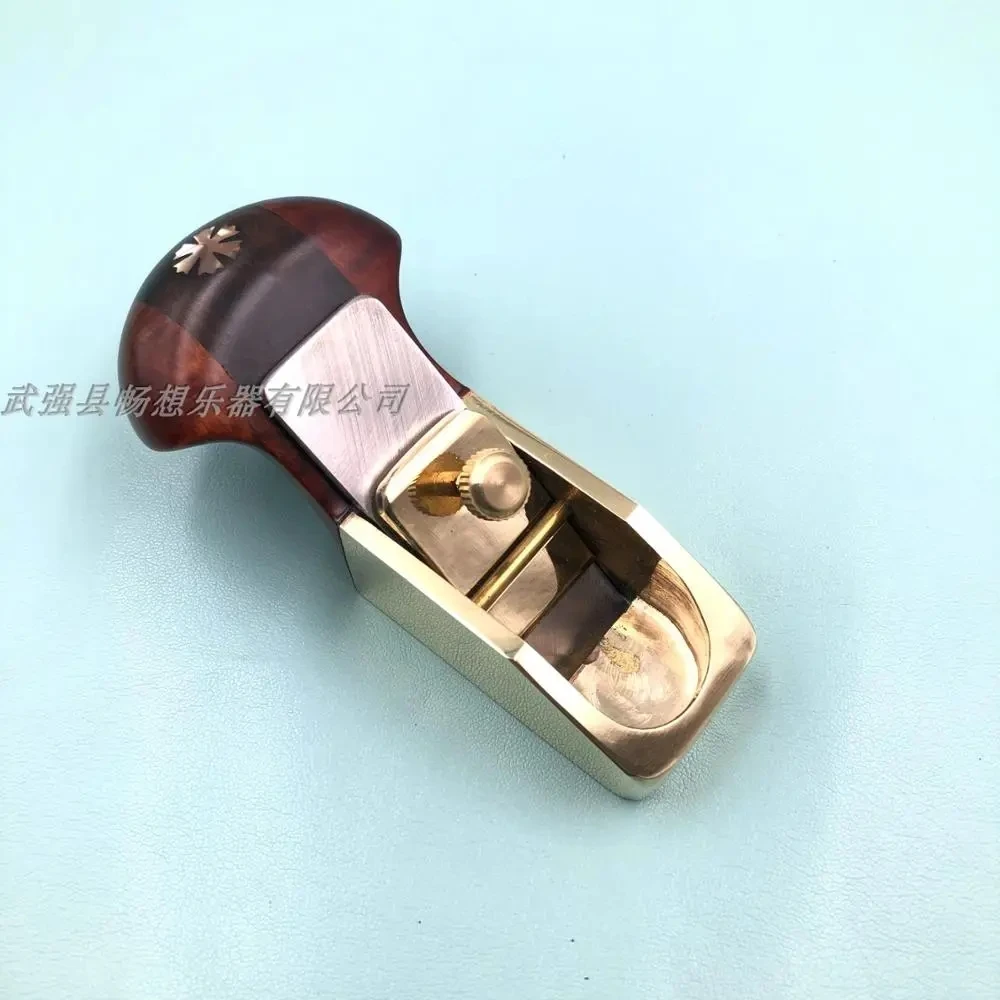 

Luthier woodworking DIY Tools luxurious Thumb Brass wrap blackwood Flat bottom planes Planer， High speed steelManual Push plane