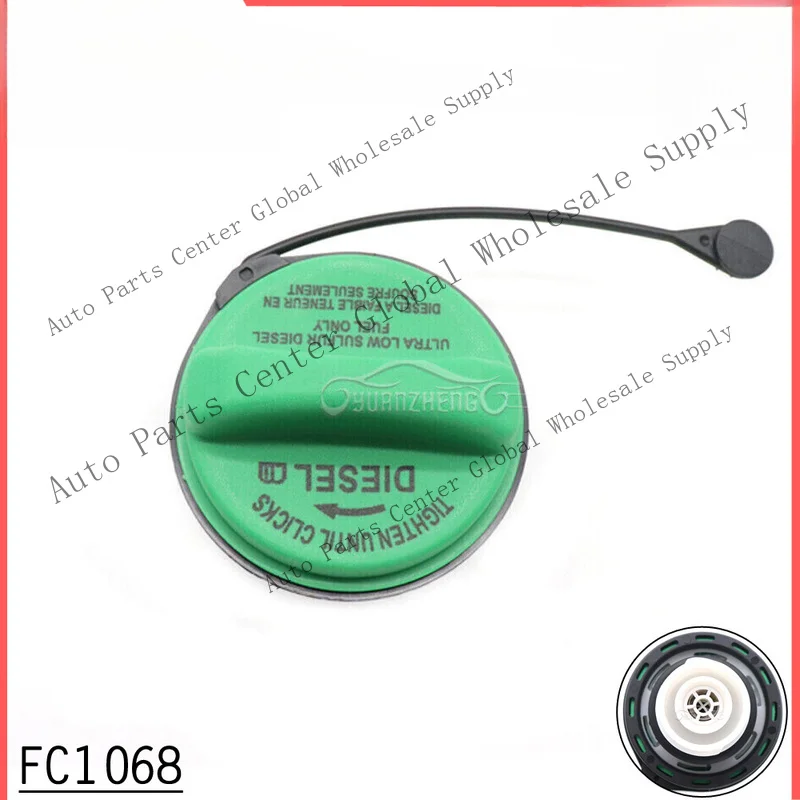 Z+ New Diesel Fuel Tank Gas Cap Tether Green FC1068 for ford F250 F350 Super Duty