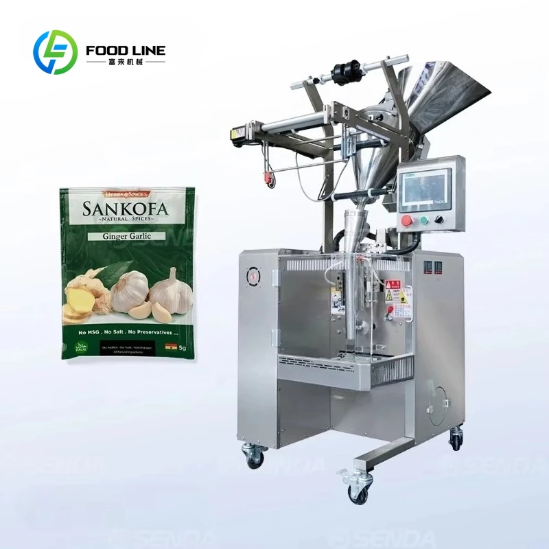 Customized Ginger and Garlic Powder Vertical Form Fill Seal Sachet Powder Packing Machine