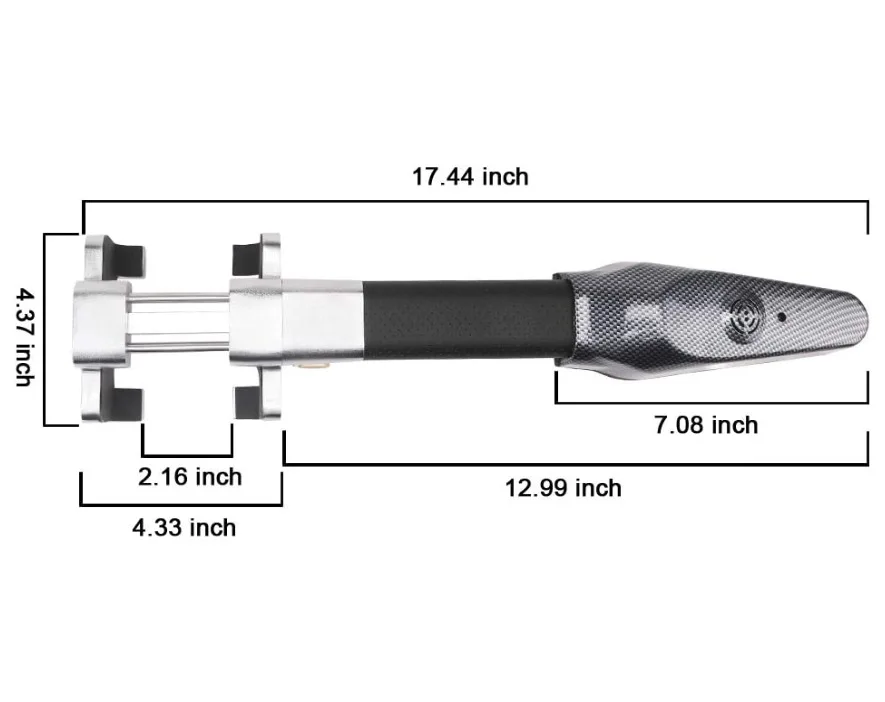 Univerzální auto vyhřívání kolo zamknout záruka auto anti krádež bezpečnosti alarm zamknout zatažitelný ochrana t-locks pro auto příslušenství