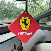 Car Interior Aroma Tablets Natural Purifying Freshener Pendant For Ferrari Roma 488 Portofino F8 F12 Spider SF90 LaFerrari Monza
