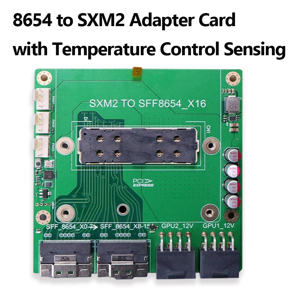 SXM2 to PCIe x16 Adapter for NVIDIA P100 V100