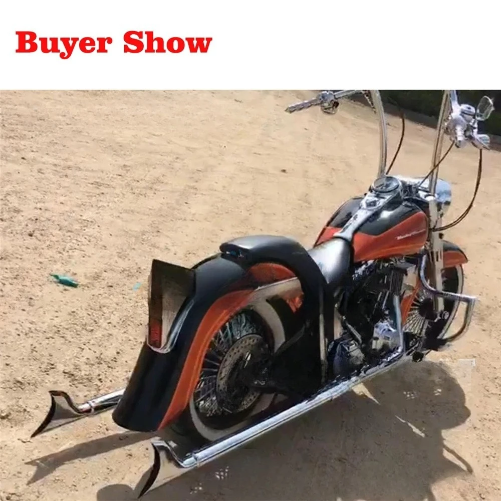 Modified soft tail, Feibang fishtail exhaust pipe, full-section large exhaust