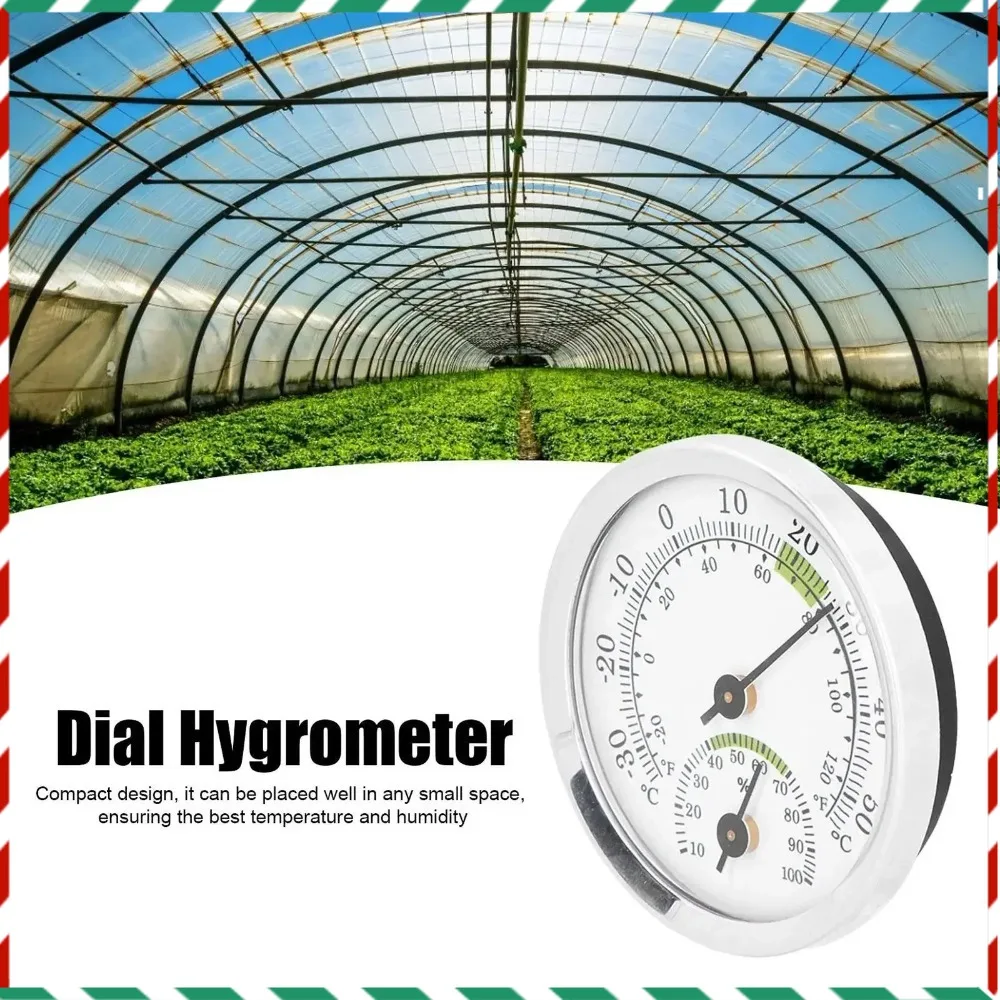 

Mini Indoor Thermometer Hygrometer Electronic Temperature Humidity Meter Sensor Gauge for Home Room Pointer Type