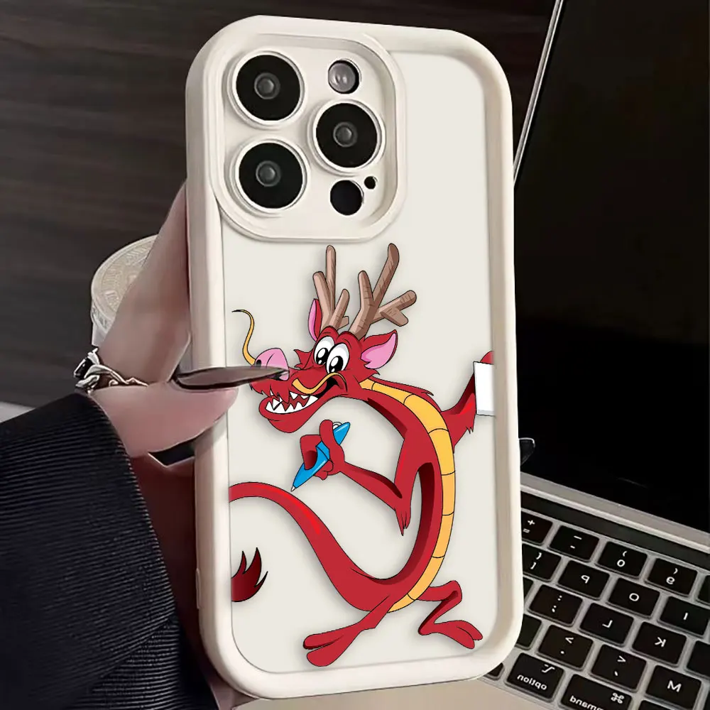 Disney Dragon Mulan Mushu Phone Case For Honor 8X 9X X9 20 50 90 Y7A Y9 MAGIC 5 NOVA 9 Y70 Y7OS 9 SE PRO Case Funda Coque Shell