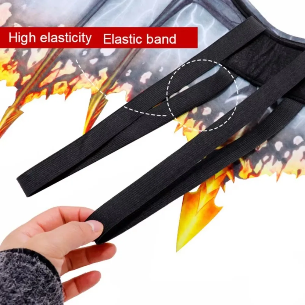 

Foldable Halloween Dragon Wing Non-woven Fabric Elastic Band Masquerade Dragon Wing Universal Unisex Cosplay Wing Costume Adult
