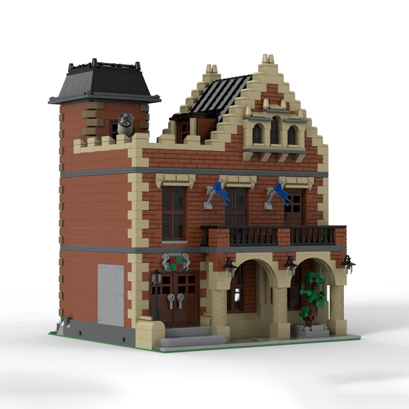 Moc Modular British Oxford Style Architectural University Model DIY Montage Baustein Spielzeug Kindergeburtstagsgeschenk