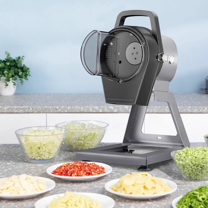 Commercial Vegetable Chopper Machine：Multi-Functional Slicer for Spring Onion/Chili/Garlic  Restaurant Potato Ginger Shredding