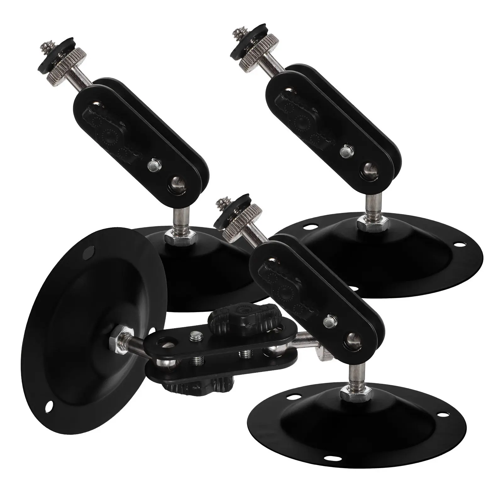 4Sets Wall Mount Floating Shelf Camera Bracket for Home Security Indoor Camera Support Adjustable Viewing Angle Sturdy Plastic