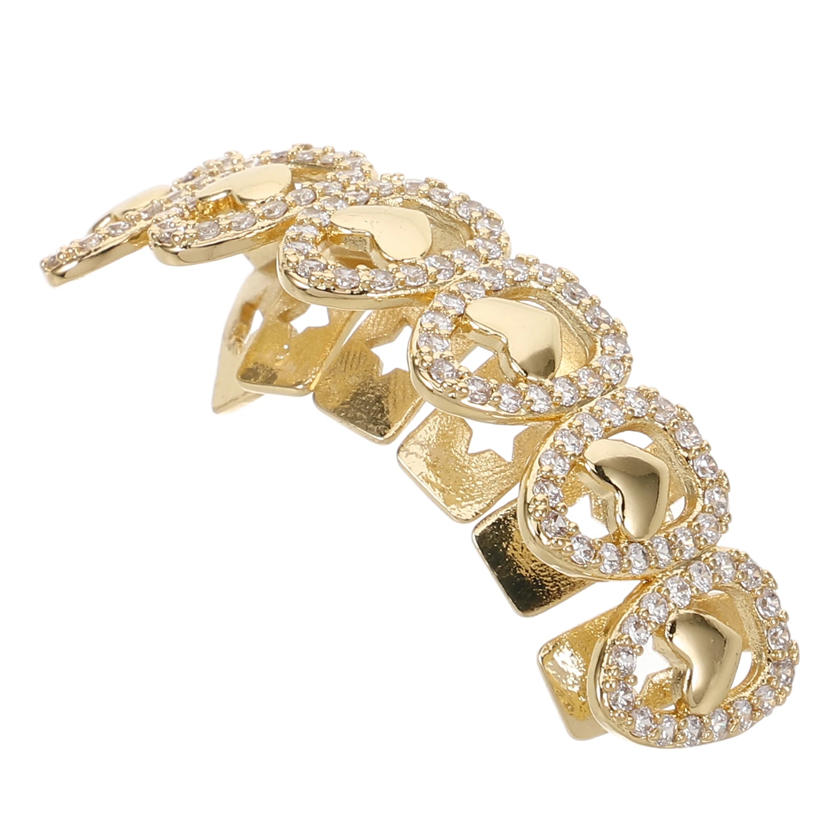 

Hollow Hip Hop Grill Jewelry Grills For Men Women Party Teeth Brace Charms Fashionable Dazzling Decorative Tooth Cap Easy Detach
