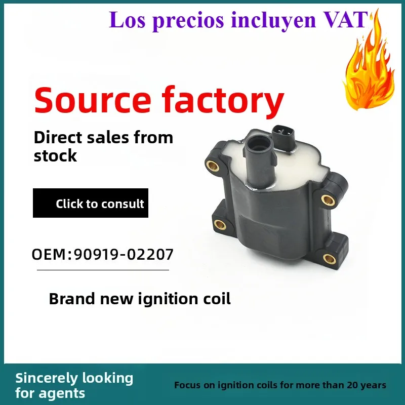 

Оригинальная катушка зажигания 90919-02207 для Toyota Camry Lexus серии RX, детали OEM с прямой поставкой с завода