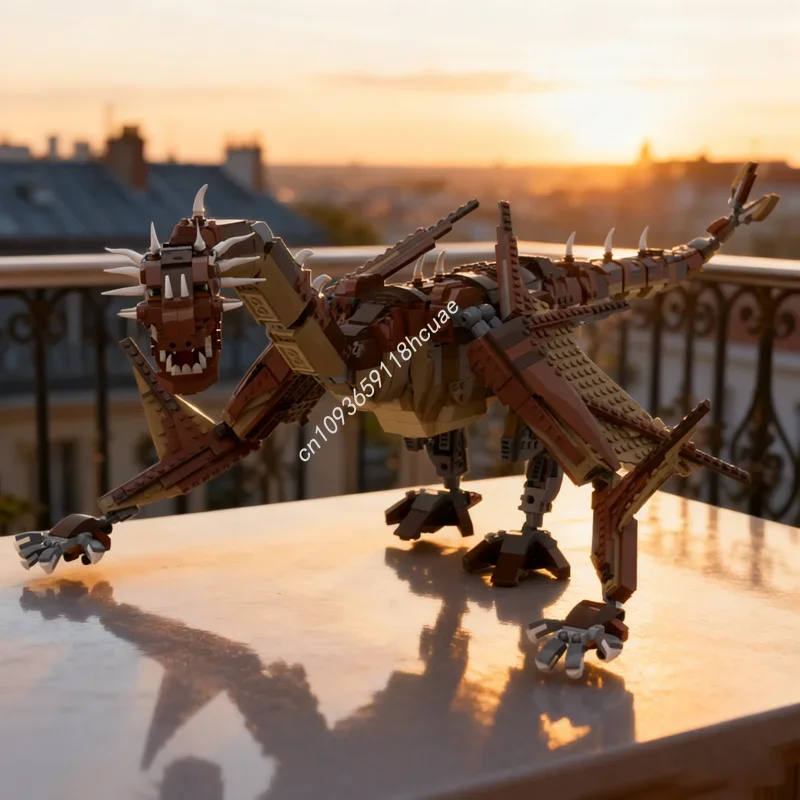

1708pcs MOC Dragon Wyvern Creatored Model Building blocks Architecture Assemble toy DIY Christmas gift Education Brick Kids