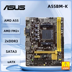 ASUS A55BM-K Mother Plate FM2 + AMD A55 DDR3 32GB Support A10-6800B A10-7700K A10-5700 A10-7890K A6-5400B A8-6600K CPU 8 Main Sales Plate Mother AM3 - №4