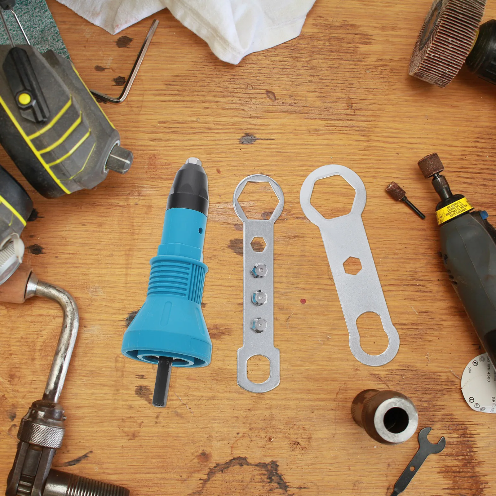 

1 Set Electric Rivet Adapter Drill Connector Cordless Riveting Tool Insert Nut Adaptor Riveter Connector For Door Window Auto