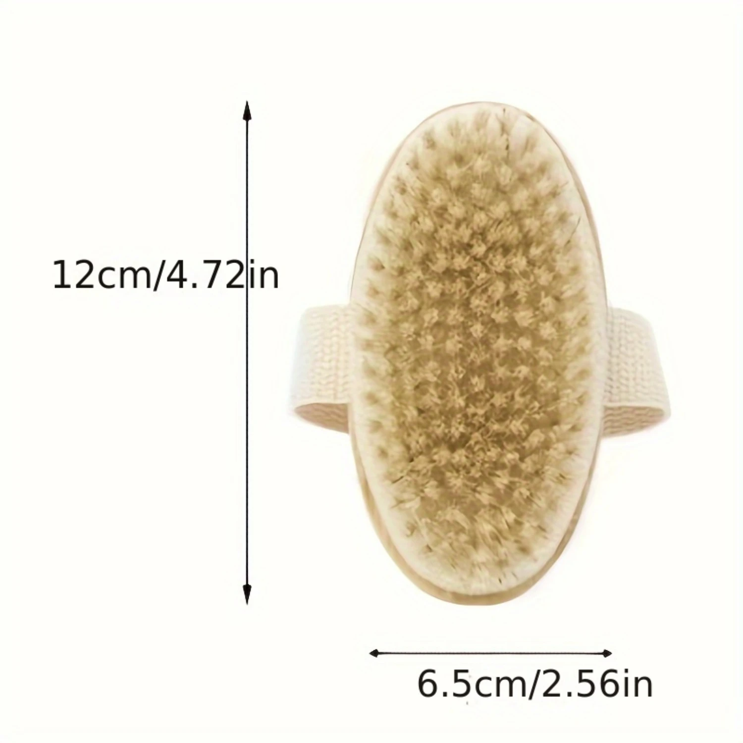 Деревянная щетка для ванны с противоскользящим ремешком — отшелушивающее средство для тела для влажной или сухой щетки, батарея не требуется — без запаха и экологически чистый