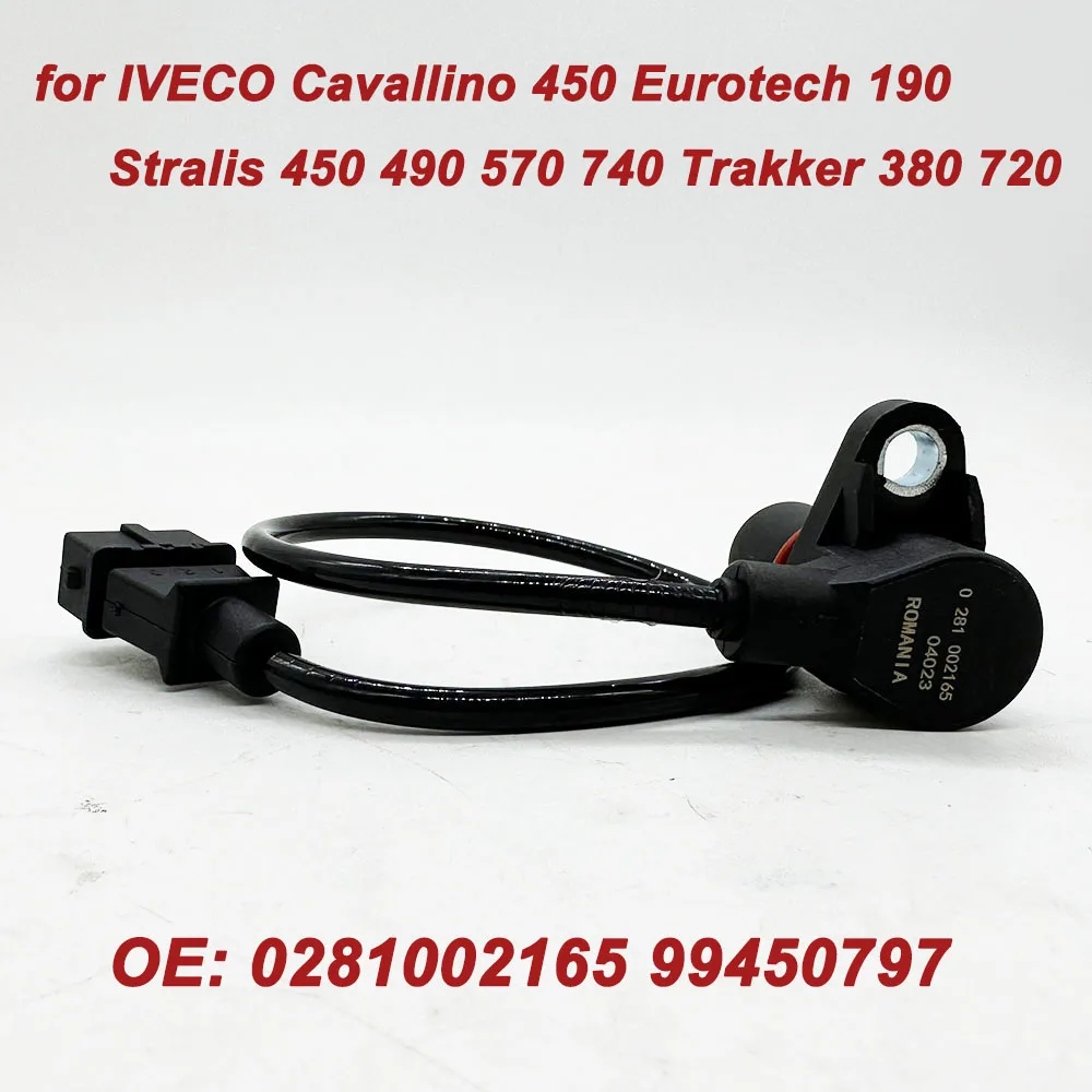 OE 0281002165 99450797 Camshaft Position Sensor For IVECO Cavallino 450 Eurotech 190 Stralis 450 490 570 740 Trakker 380 720