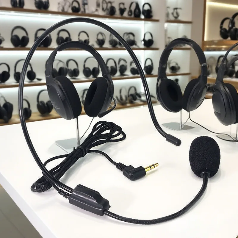 Mikrofon przewodowy do zestawu słuchawkowego, mikrofon do wzmacniacza głosu, mikrofon do głośnika