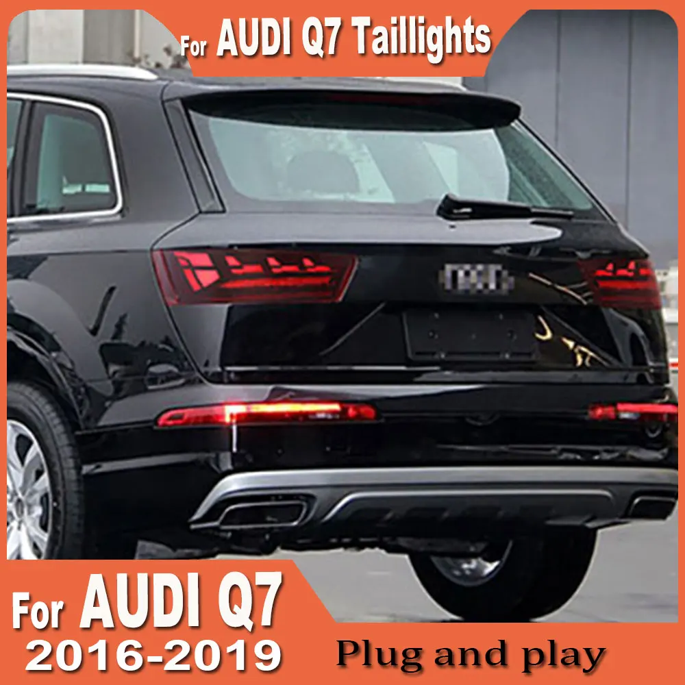 

Car Taillight For Audi Q7 Taillight 2016 2017 2018 2019 Dynamic Driving Lamp Brake Flowing Turn signal Light Car Accessories