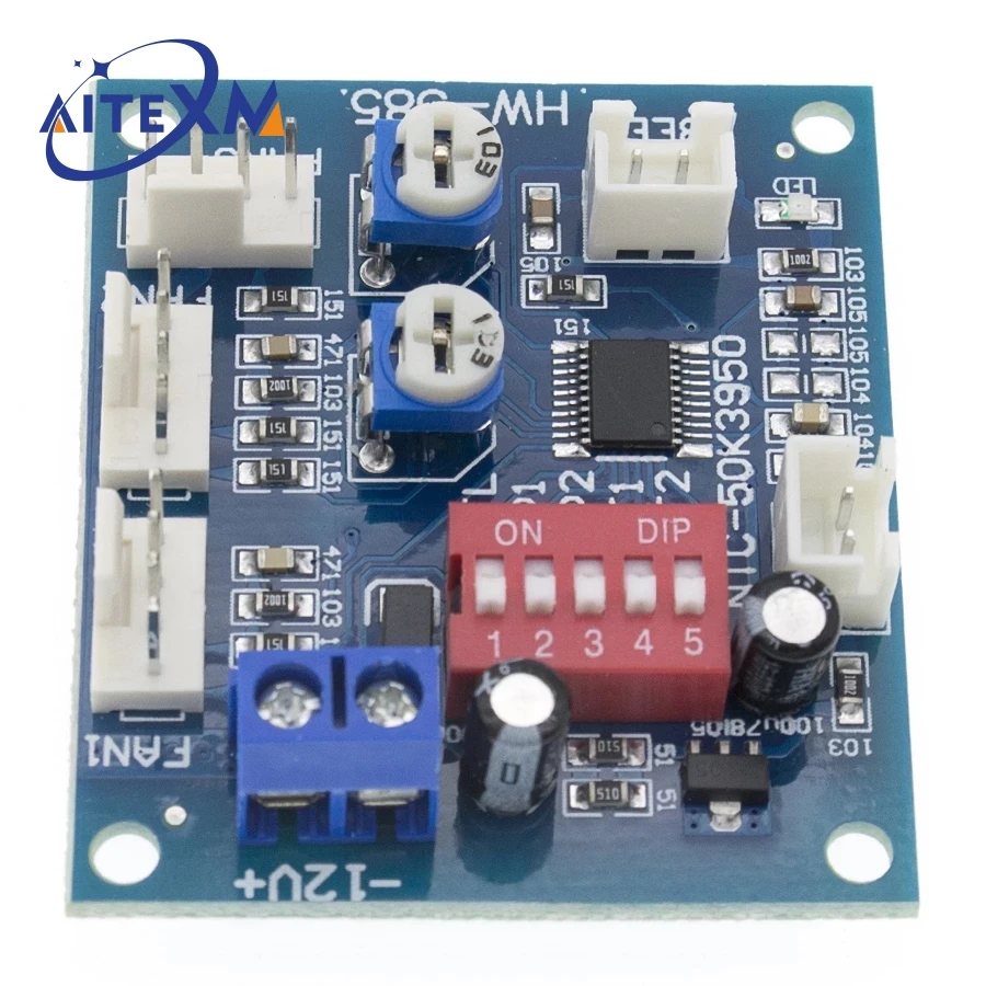 1PCS DC 12V 5A PWM PC CPU Fan Temperature Control Speed Controller Board Speed Controller Temperature Probe Buzzle