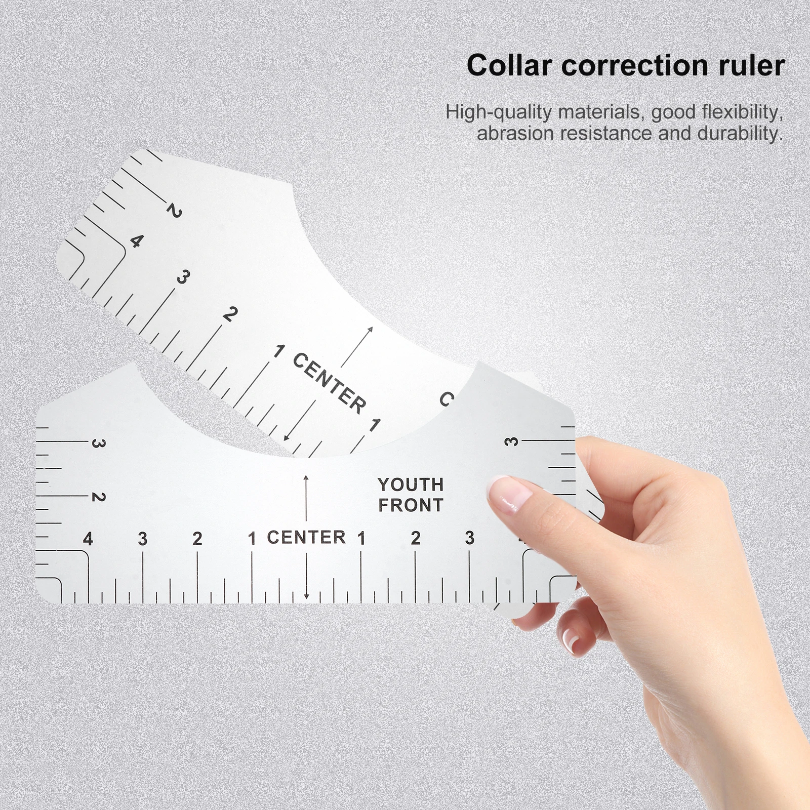 

8 Pcs Round Neck Ruler Measuring for Shirt Fashionable Tshirt Guide Measure Tool