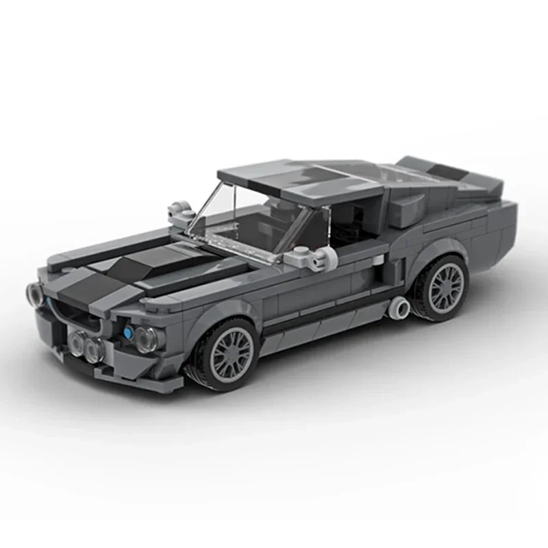 Speed Champion  Model MOC Building Bricks GT500 American Muscle Car Modular Technology Gifts Children Suit Toys Holiday Assemble