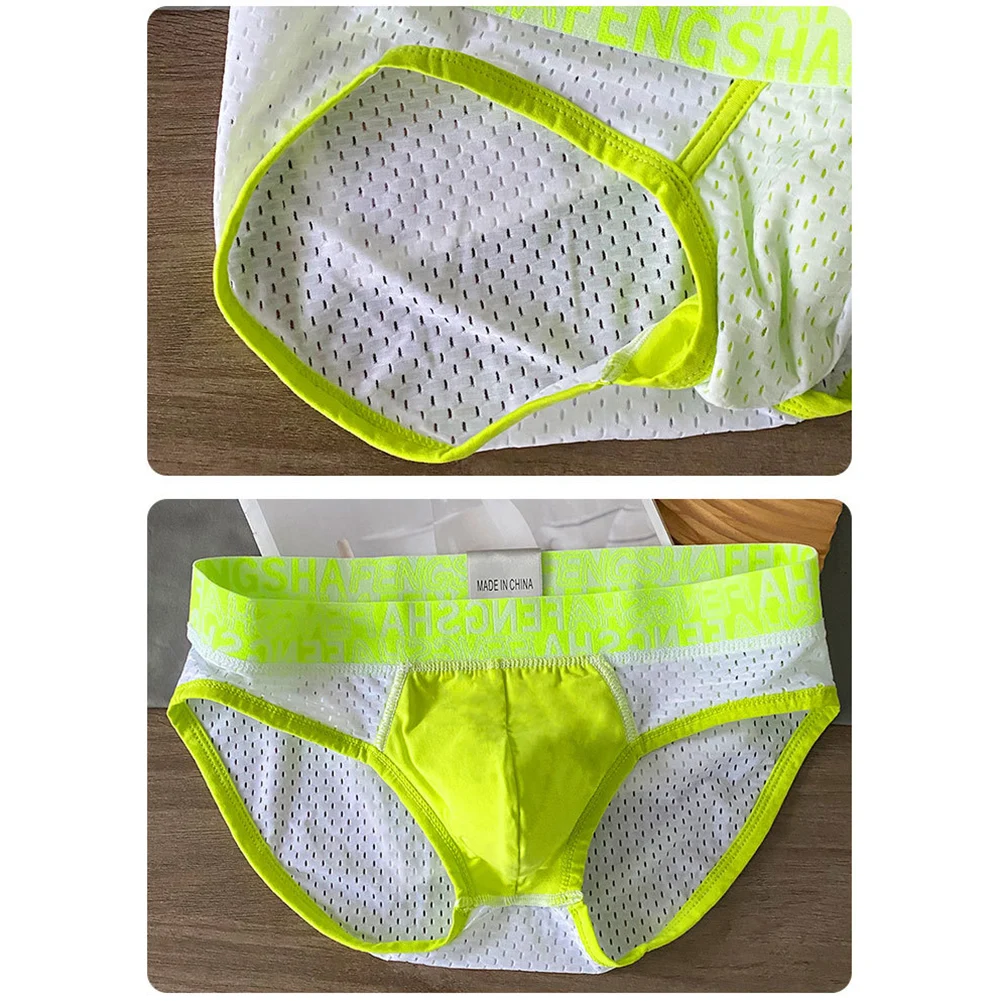 

Low Rise Men\\\\\\'s Sports Underwear Briefs Featuring Breathable Mesh Fabric and U Pouch Design for Enhanced Support