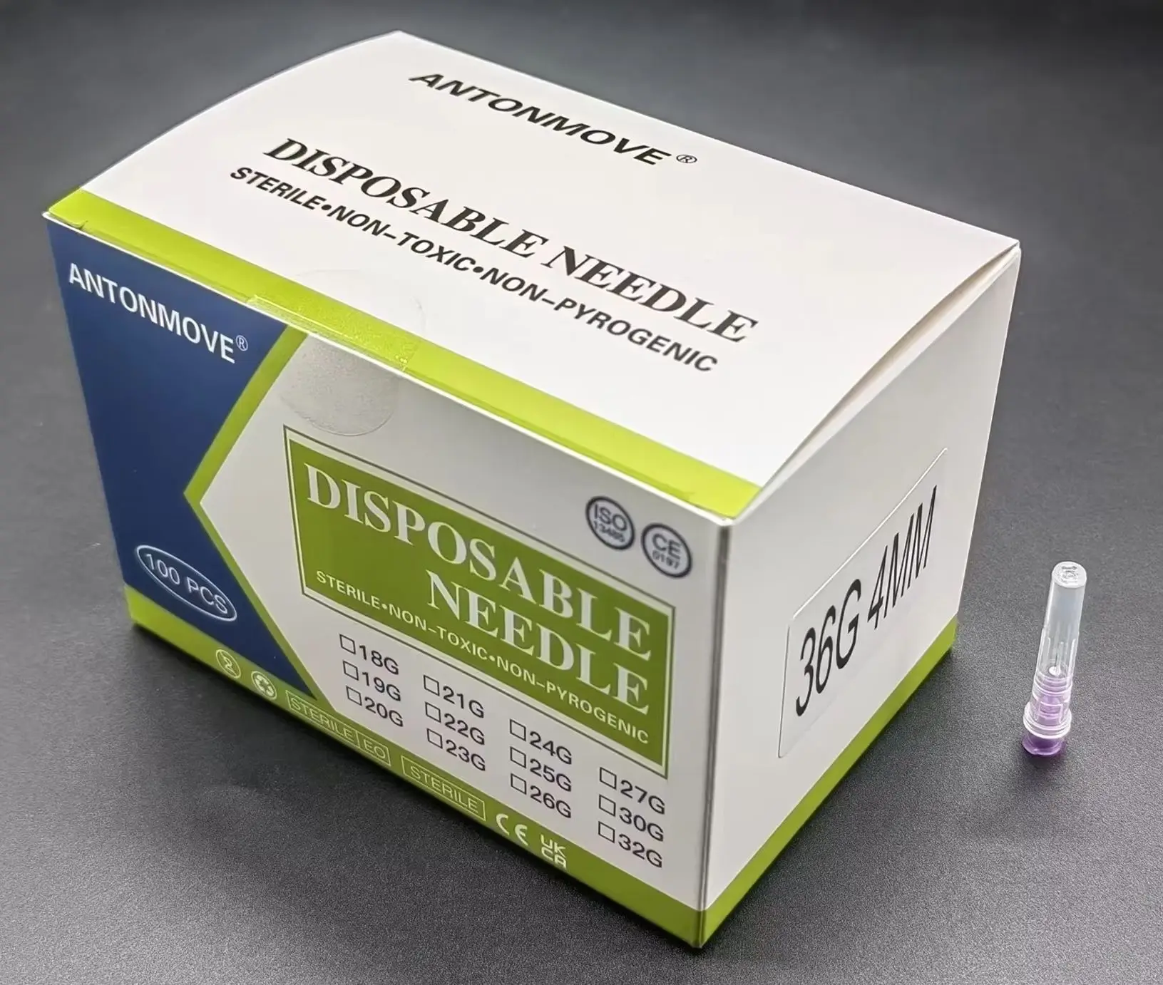 

36G 4mm Syring Small Painless Needles Sterile individual packaging Disposable Needles for Beauty Tool 100pcs/box