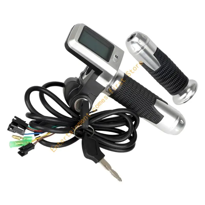 Electric Scooters Throttles Comfortable Throttles With Lock Safety Electric Twist Throttles Handlebars for Scooters 55KD