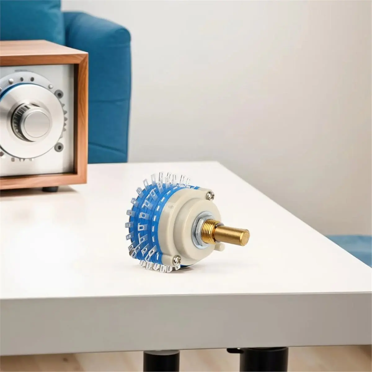 《Factory Direct》Rotary Switch for Electronics 6mm Shaft Diameter 24 Step Rotary Switch Length of 20mm Shaft Made-Before-Break Me