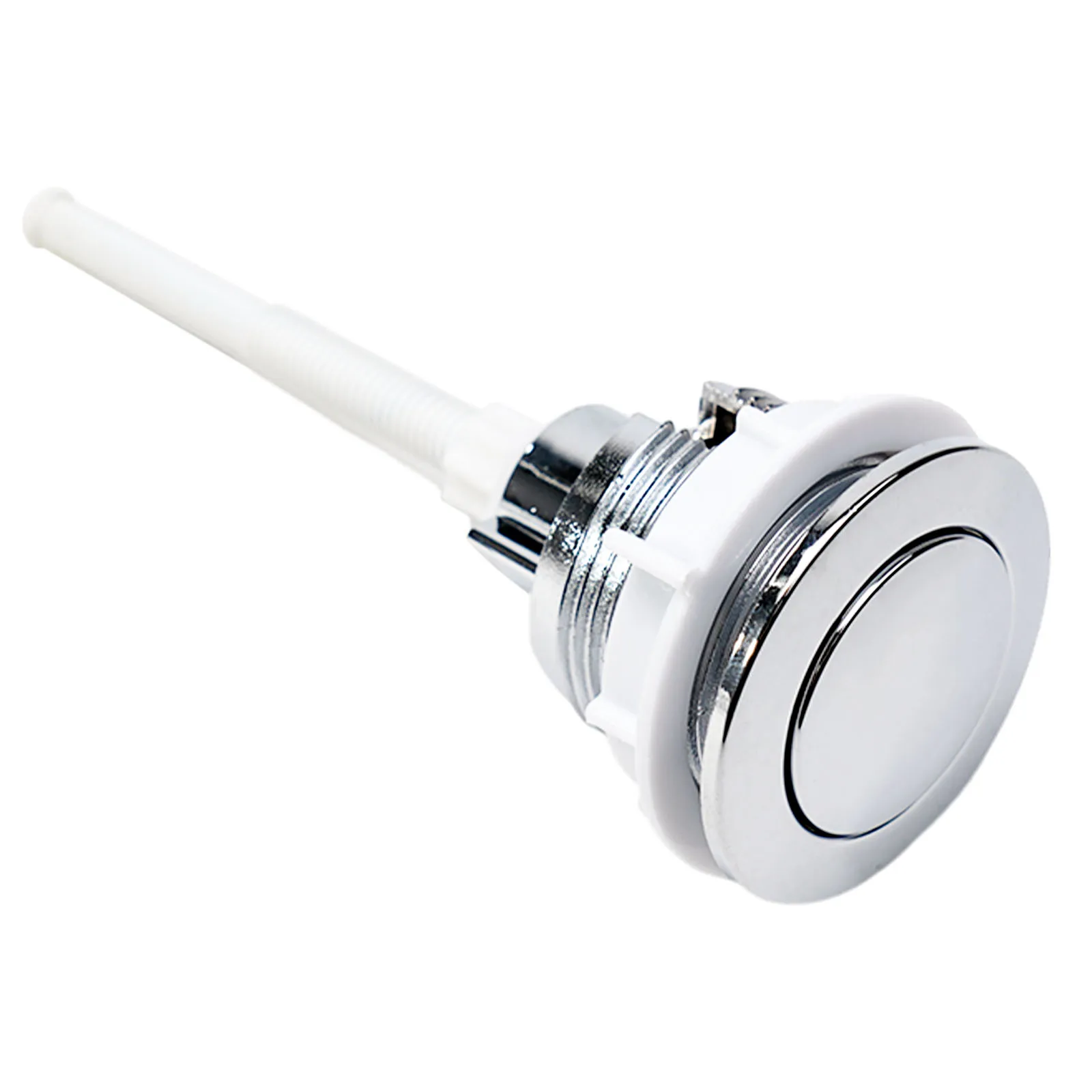 Bouton de chasse d'eau rond de 38 mm pour réservoir de toilettes, à fixation sur le couvercle, conçu pour une remplacement direct sans modification requise