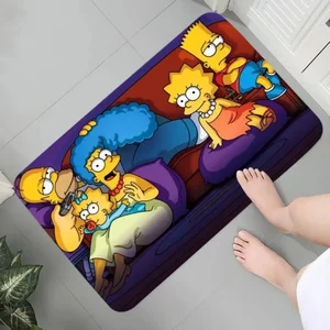 سجاد الفانيلا المطبوع بالرسم الكرتوني ، T-OS S-Simpsons ، سجادة حمام ممتعة ، حصيرة مدخل المطبخ ، ديكور المنزل أفضل 10 مبيعات من عائلة سمبسون غامضة - رقم 10